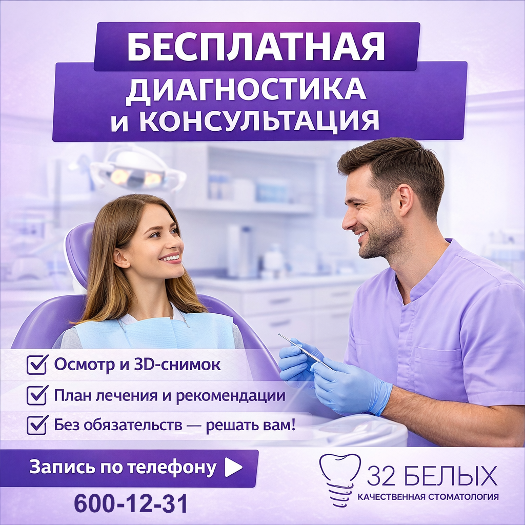 Диагностика состояния полости рта и зубов